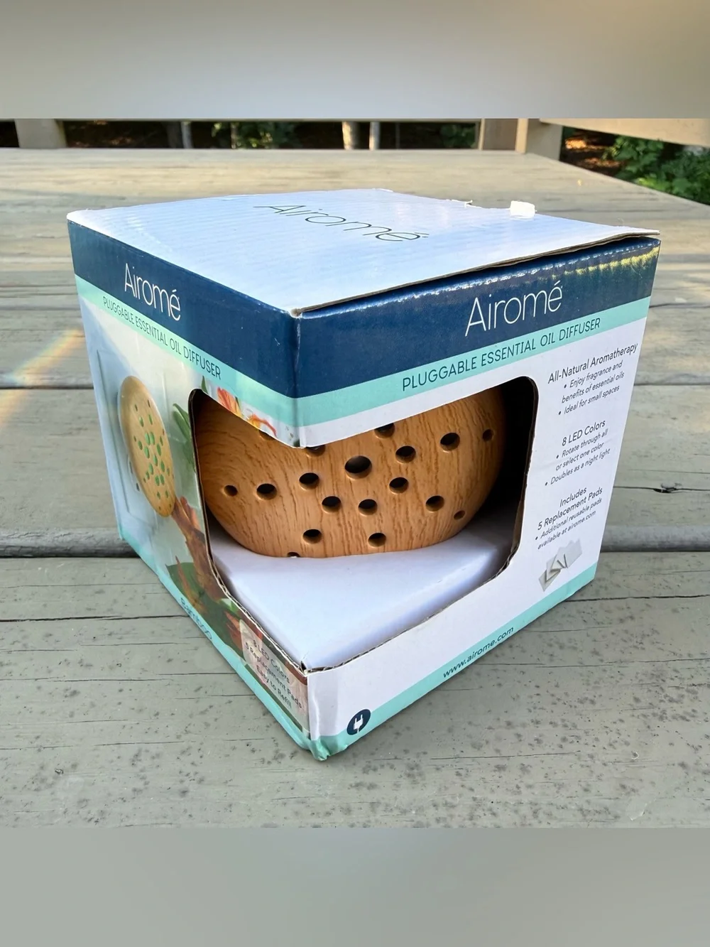 NIB Airomé Bamboo Pluggable Essential Oil Diffuser